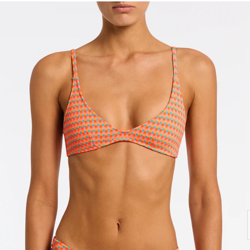 Triangl Swimwear Orange and Blue Bikini